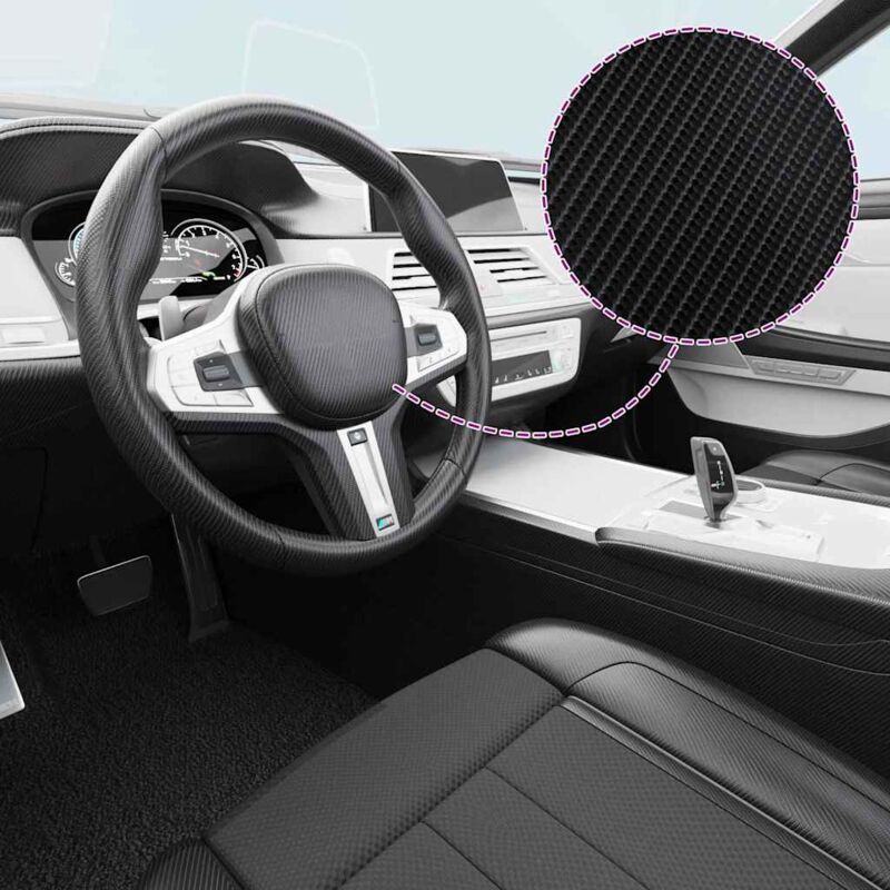 foto del prodotto vidaxl pellicole per auto 2 pz 4d nero 100x150 cm 50x150 cm