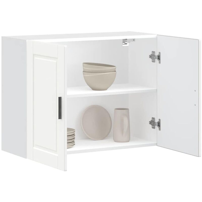 foto del prodotto vidaxl pensile da cucina porto bianco in legno multistrato