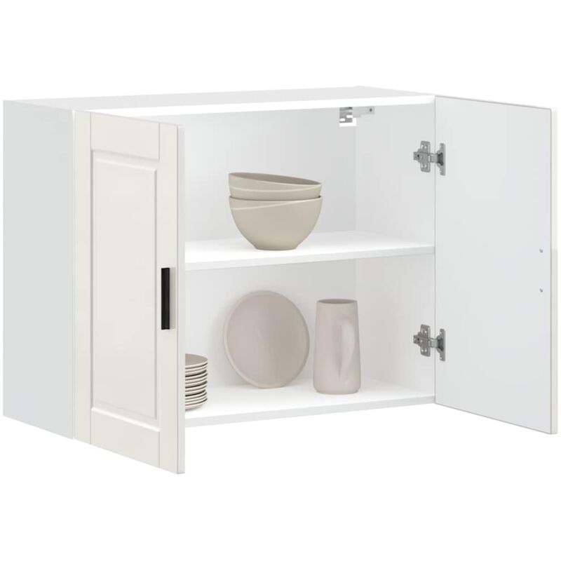foto del prodotto vidaxl pensile da cucina porto bianco lucido in legno multistrato