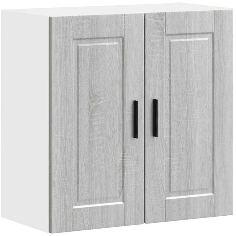 foto del prodotto vidaxl pensile da cucina porto grigio sonoma in legno multistrato