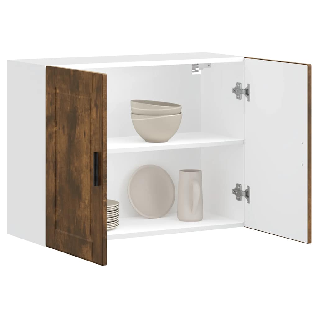 foto del prodotto vidaxl pensile da cucina porto rovere fumo in legno multistrato