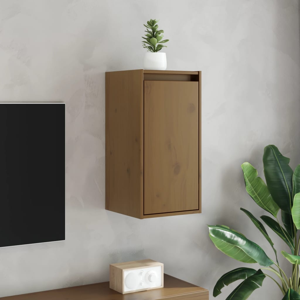 foto del prodotto vidaxl pensili 2 pz marrone ambra 80x30x35cm in legno massello di pino