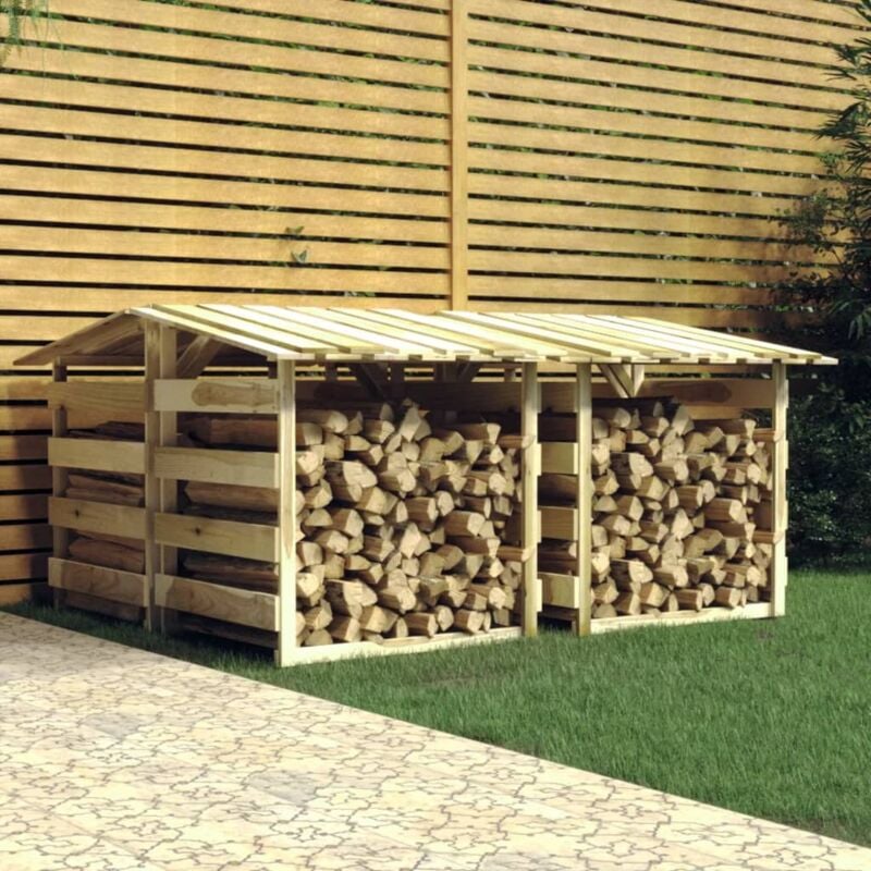 foto del prodotto vidaxl pergole con tetto 4 pz 100x90x100 cm legno di pino impregnato