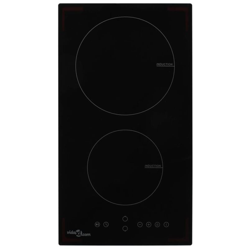 foto del prodotto vidaxl piano cottura a induzione 2 zone e controlli touch vetro 3500 w
