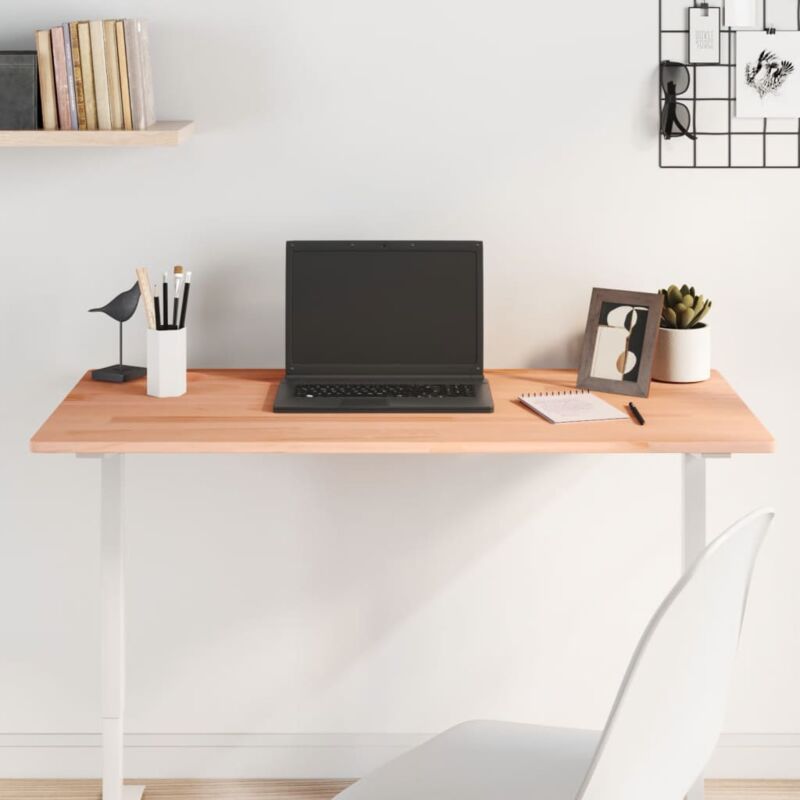 foto del prodotto vidaxl piano per scrivania 100x50x1,5 cm in legno massello di faggio