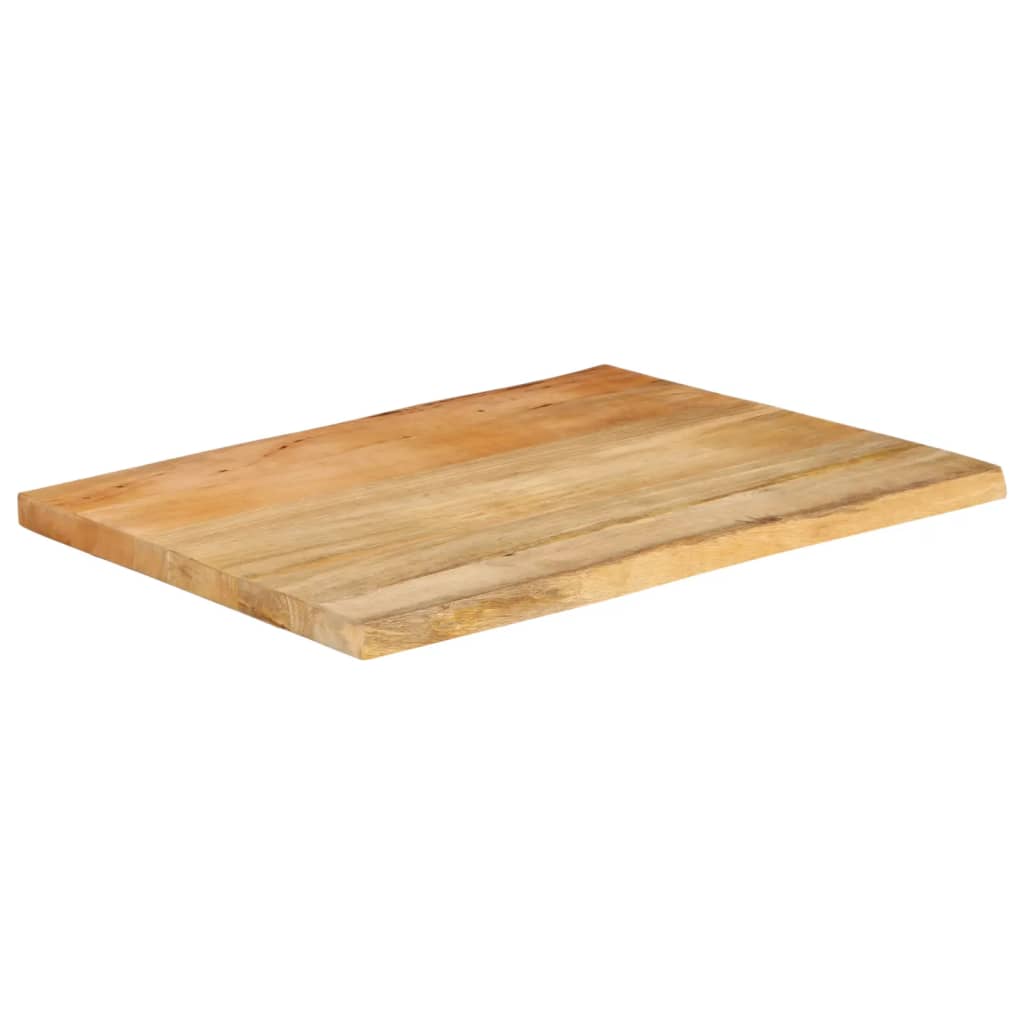 foto del prodotto vidaxl piano per tavolo 80x60x3,8cm bordi vivi in legno massello mango
