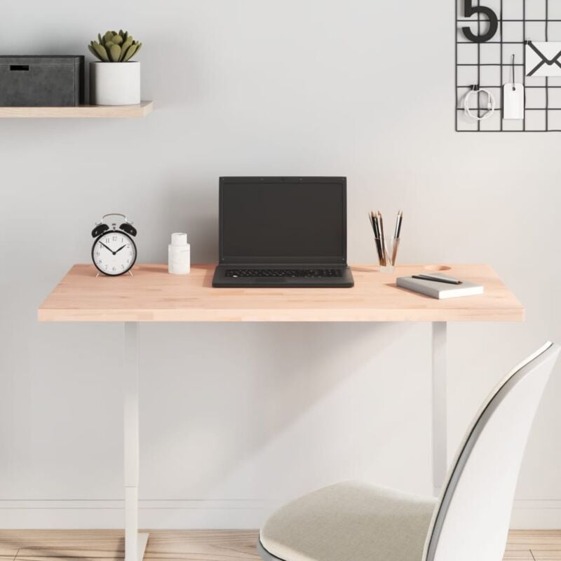 foto del prodotto vidaxl piano scrivania 100x50x2,5 cm in legno massello di faggio