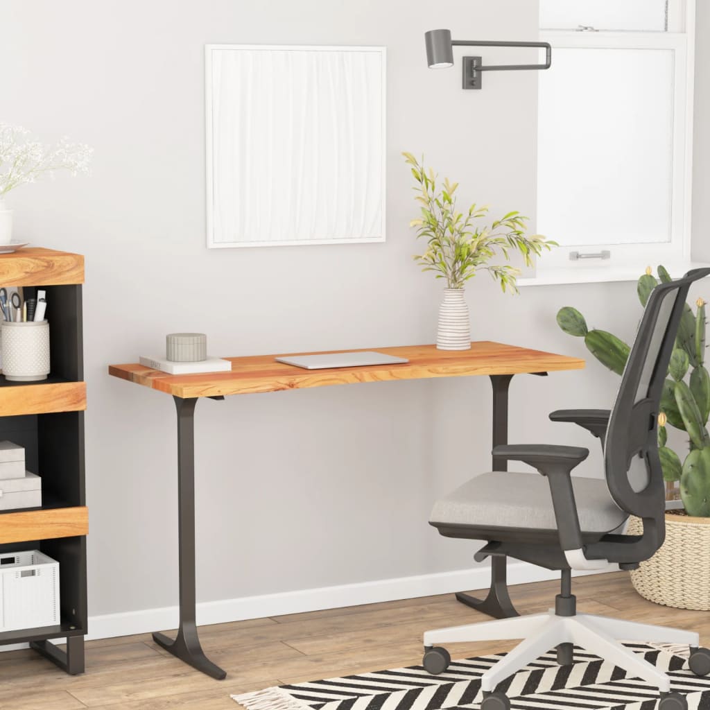 foto del prodotto vidaxl piano scrivania 120x50x2,5cm rettangolare legno massello acacia