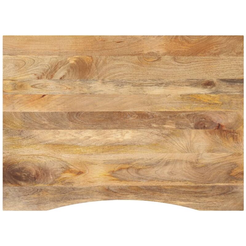 foto del prodotto vidaxl piano scrivania con curva 100x80x2,5cm massello grezzo di mango