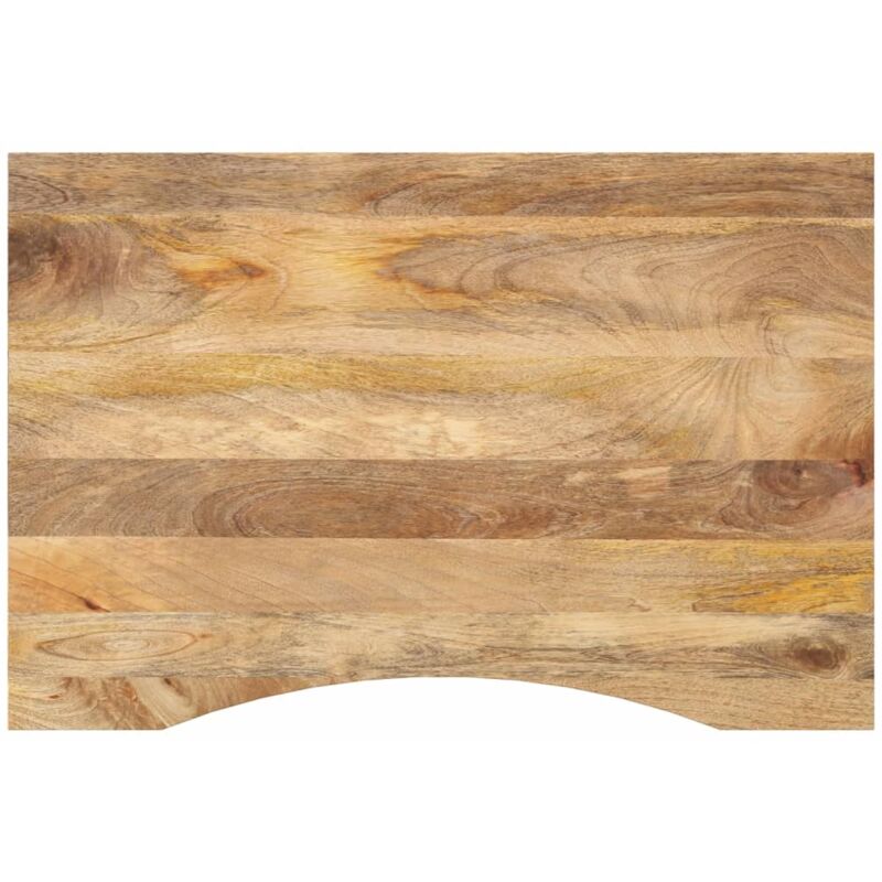 foto del prodotto vidaxl piano scrivania con curva 80x50x2,5 cm massello grezzo di mango