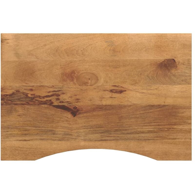 foto del prodotto vidaxl piano scrivania con curva 80x50x2,5 cm massello grezzo di mango