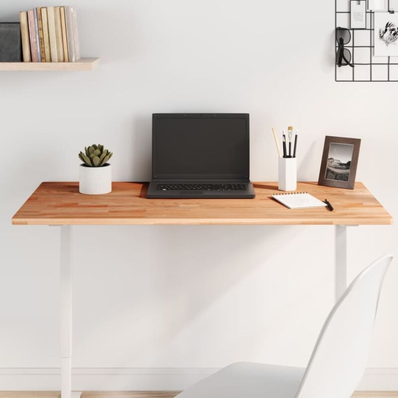 foto del prodotto vidaxl piano tavolo 100x50x1,5cm rettangolare legno massello faggio