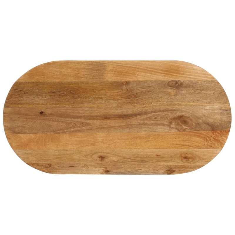 foto del prodotto vidaxl piano tavolo 100x50x3,8 cm ovale in legno massello di mango
