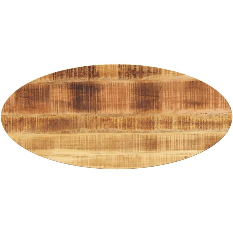 foto del prodotto vidaxl piano tavolo 120x50x2,5 cm ovale in legno massello di mango
