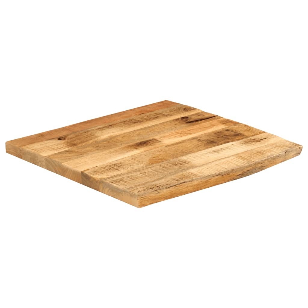 foto del prodotto vidaxl piano tavolo 80x80x3,8cm bordi vivi legno massello mango grezzo