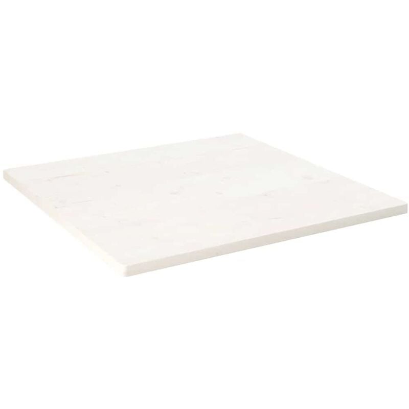 foto del prodotto vidaxl piano tavolo bianco 70x70x2,5cm legno massello di pino quadrato