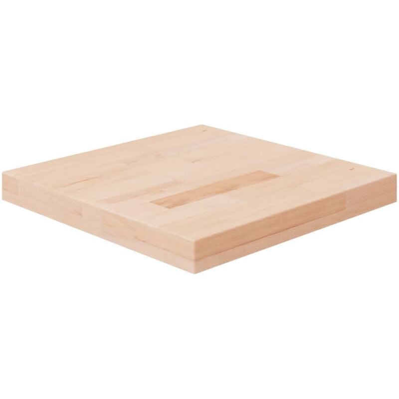 foto del prodotto vidaxl piano tavolo quadrato 40x40x4 cm massello rovere non trattato