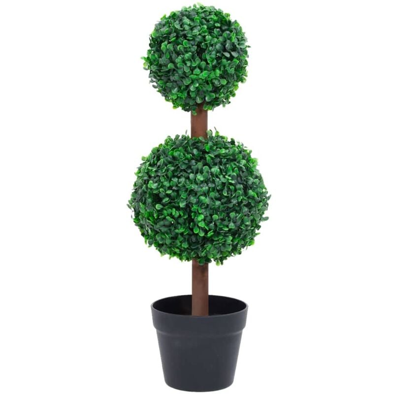 foto del prodotto vidaxl pianta di bosso artificiale a sfera con vaso verde 60 cm