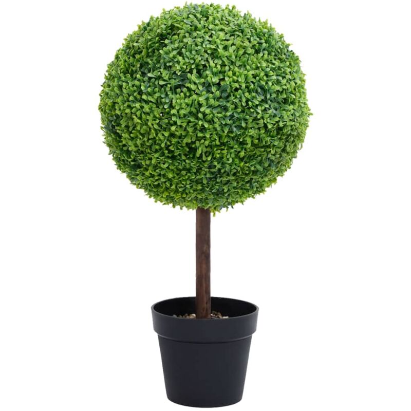 foto del prodotto vidaxl pianta di bosso artificiale a sfera con vaso verde 71 cm
