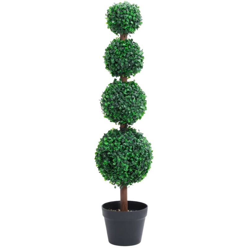 foto del prodotto vidaxl pianta di bosso artificiale a sfera con vaso verde 90 cm