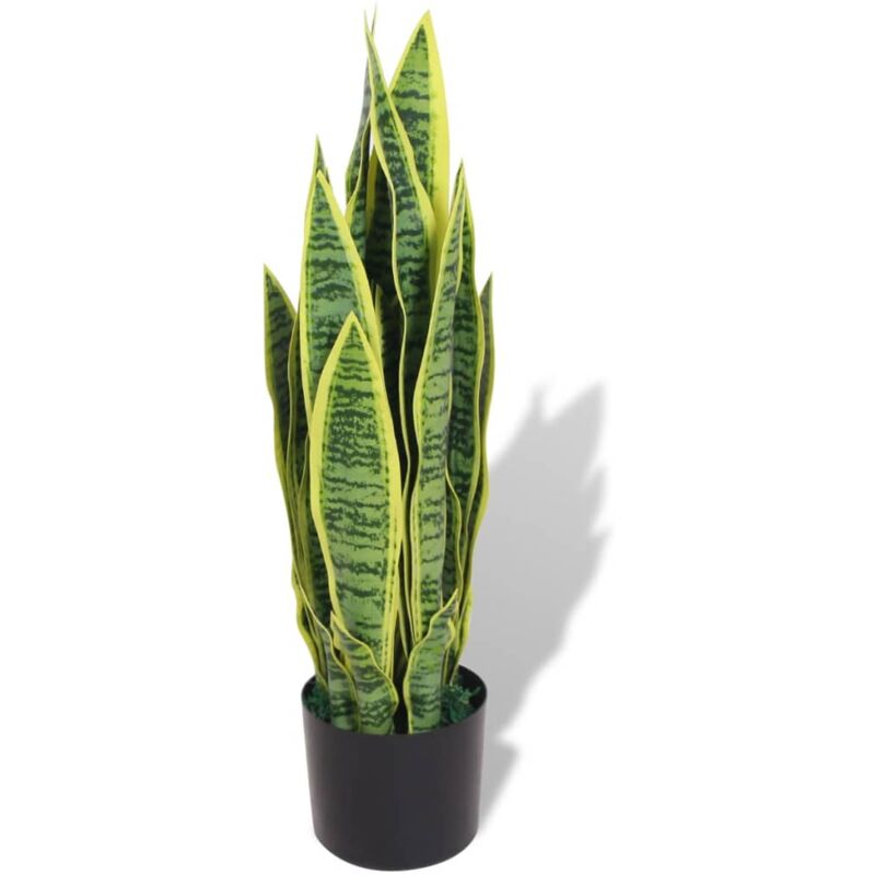 foto del prodotto vidaxl pianta finta artificiale in vaso verde arredo casa fiori finti diverse misure misure sansevieria 65 cm