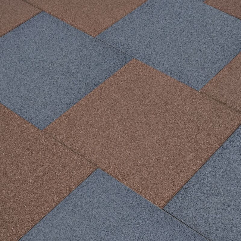 foto del prodotto vidaxl piastrelle anticaduta 12 pz in gomma 50x50x3 cm grigie