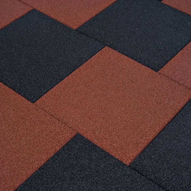 foto del prodotto vidaxl piastrelle anticaduta in gomma set 50x50x3 cm nere per pavimenti vari pezzi modelli 12 pz
