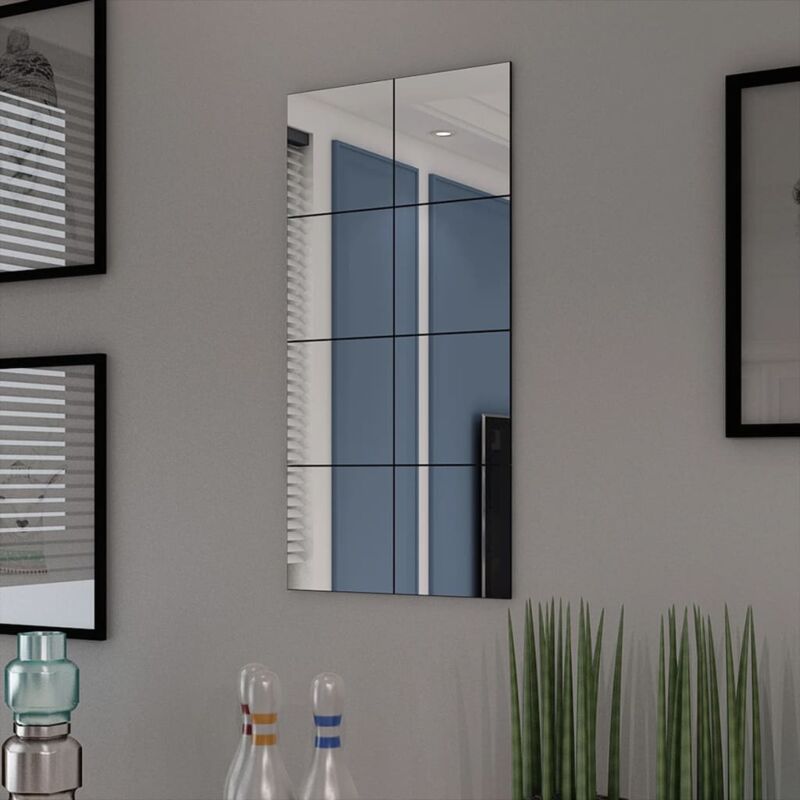 foto del prodotto vidaxl piastrelle in vetro a specchio senza cornice 20.5 cm vari pezzi modelli 8 pz