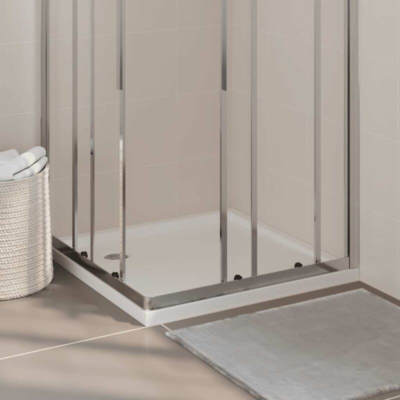 foto del prodotto vidaxl piatto doccia in abs antigraffio dal design elegante varie misure disponibili dimensioni 80 x 80 cm