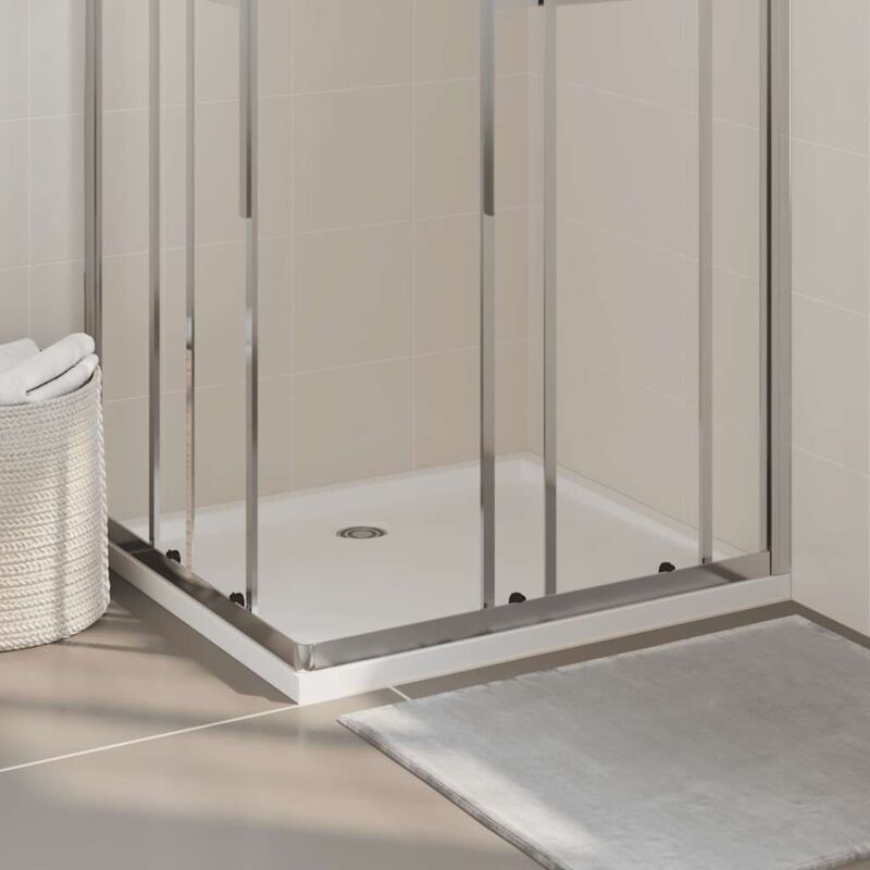 foto del prodotto vidaxl piatto doccia in abs antigraffio dal design elegante varie misure disponibili dimensioni 80 x 90 cm