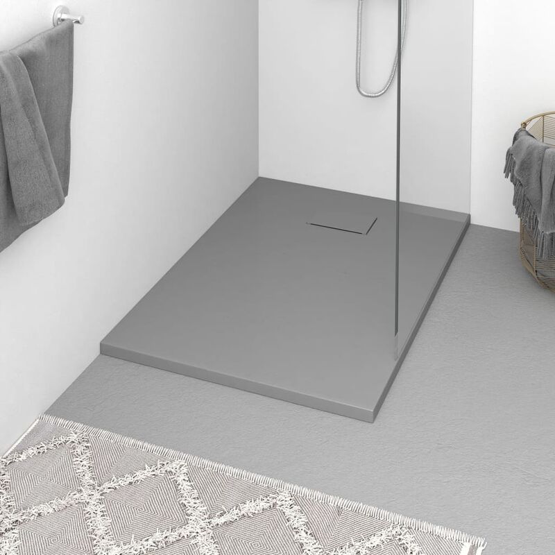 foto del prodotto vidaxl piatto doccia in smc grigio 100x70 cm 480608