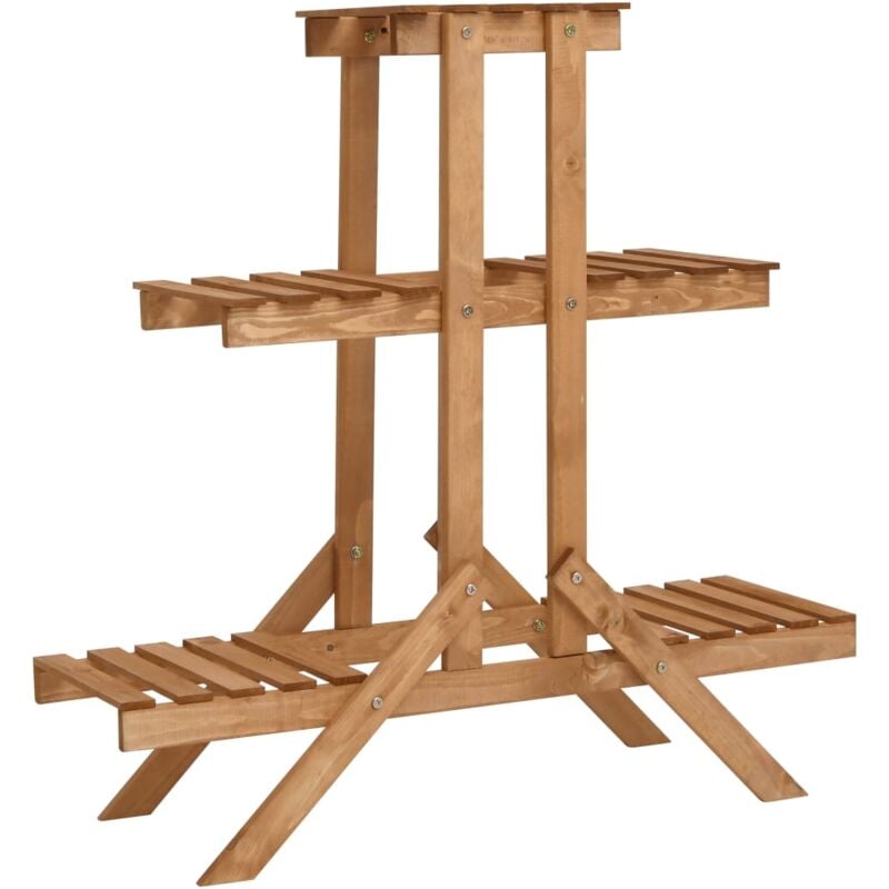 foto del prodotto vidaxl piedistallo per piante 83x25x83 cm in legno di abete