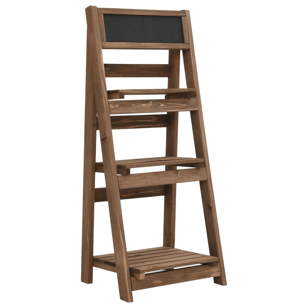 foto del prodotto vidaxl piedistallo piante 3 livelli con lavagna 40x30x90cm legno abete