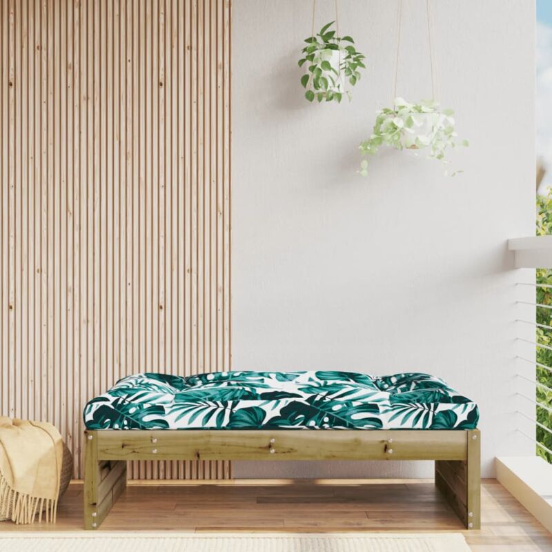 foto del prodotto vidaxl poggiapiedi da giardino 120x80 cm in legno impregnato di pino