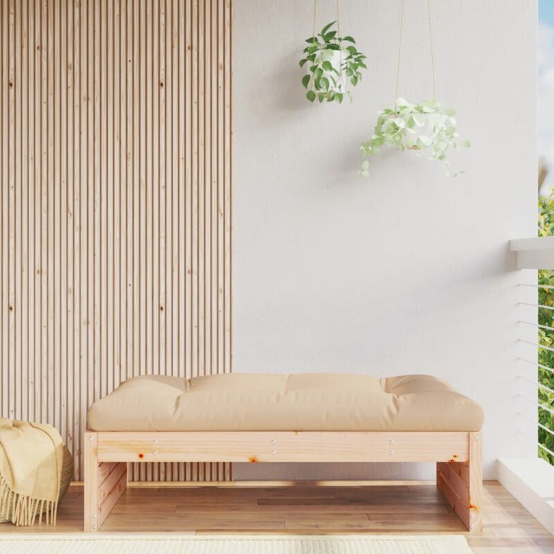 foto del prodotto vidaxl poggiapiedi da giardino 120x80 cm in legno massello di pino