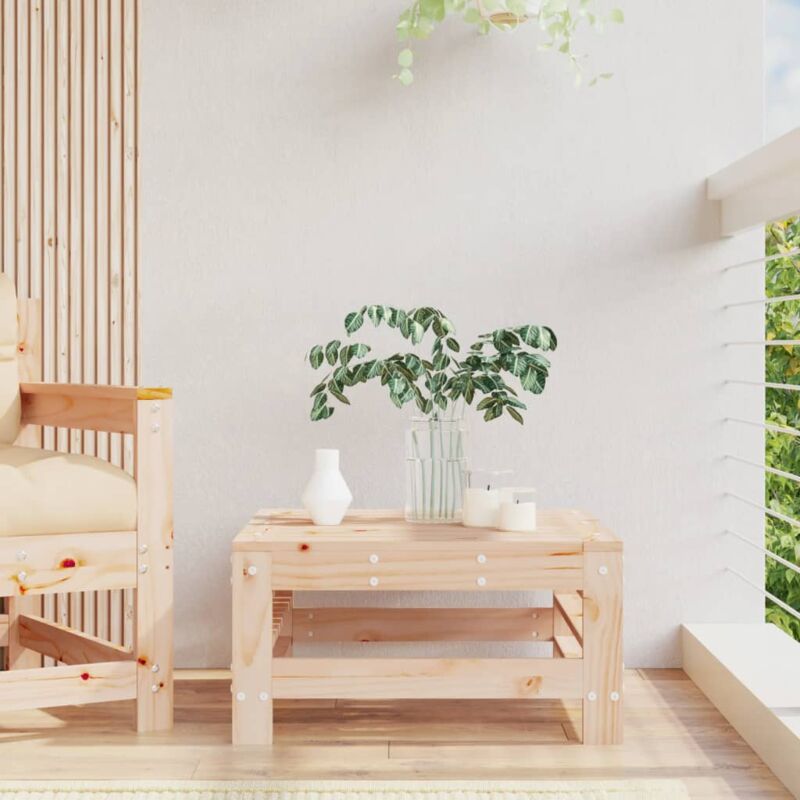 foto del prodotto vidaxl poggiapiedi da giardino in legno massello di pino