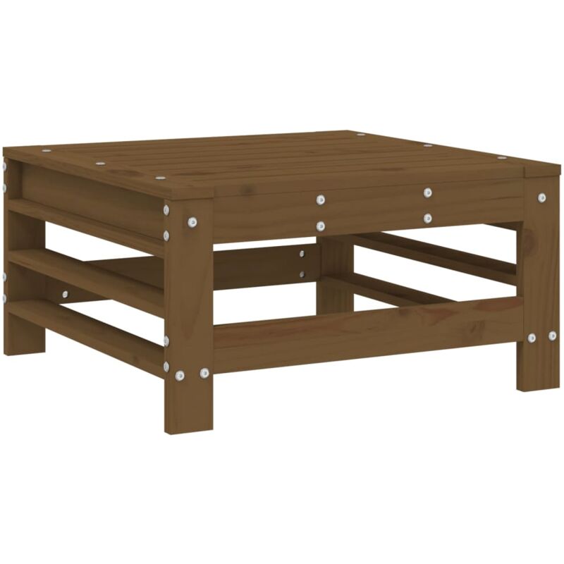 foto del prodotto vidaxl poggiapiedi da giardino marrone ambra in legno massello di pino