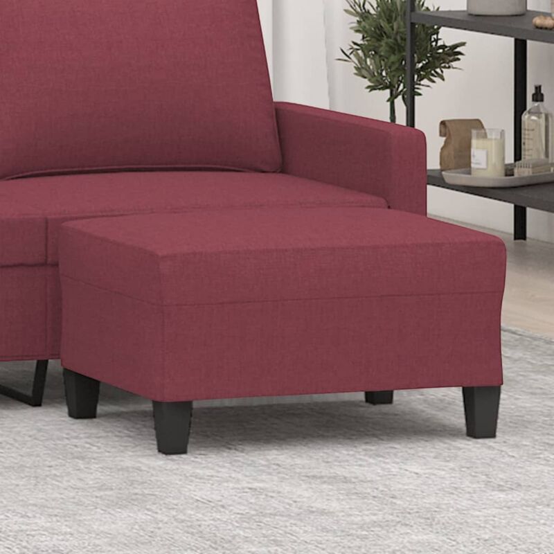 foto del prodotto vidaxl poggiapiedi rosso vino 70x55x41 cm in tessuto