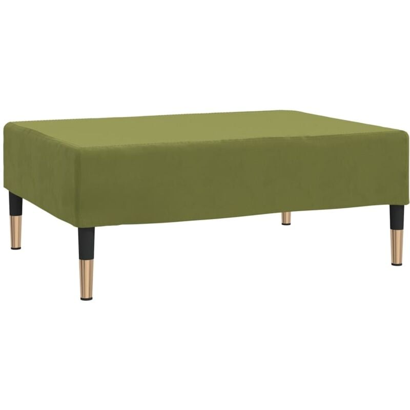 foto del prodotto vidaxl poggiapiedi verde chiaro 78x56x32 cm in velluto