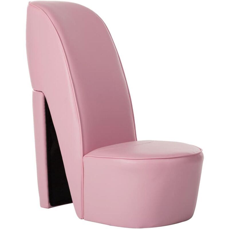 foto del prodotto vidaxl poltrona a forma di scarpa con tacco in ecopelle poltrona relax vari colori colore rosa