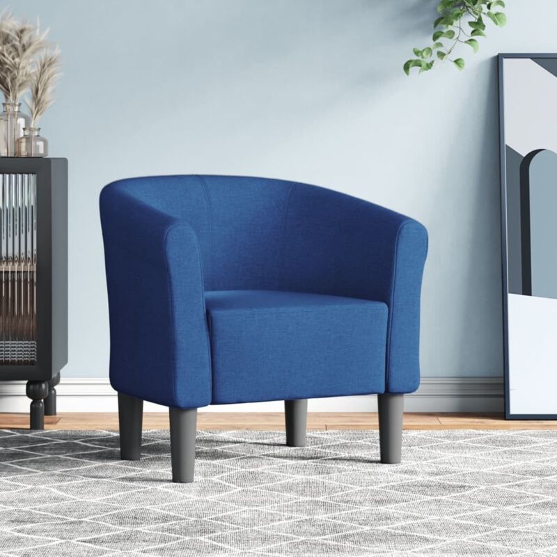 foto del prodotto vidaxl poltrona cabriolet blu in tessuto 789175