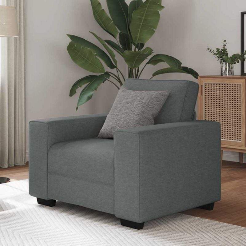 foto del prodotto vidaxl poltrona grigio scuro 60 cm in tessuto