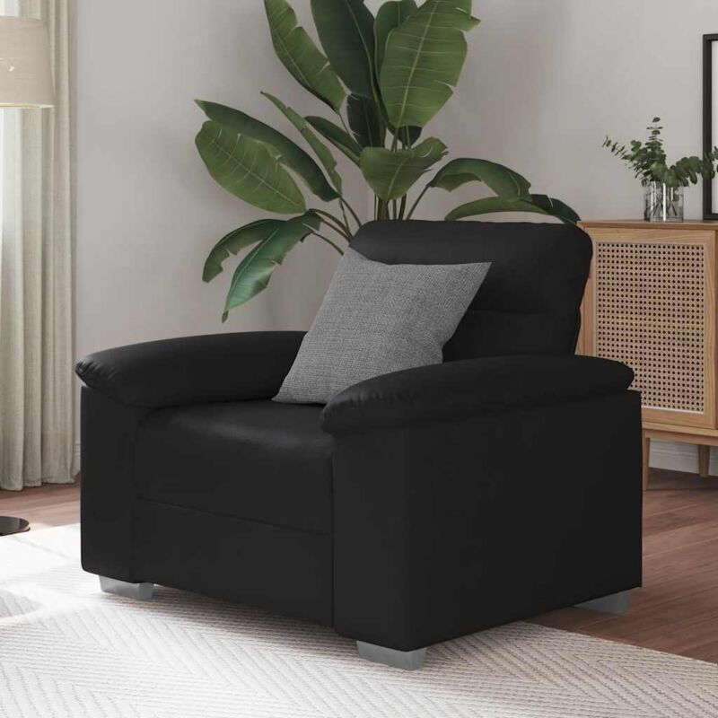 foto del prodotto vidaxl poltrona nera 60 cm in similpelle 909320