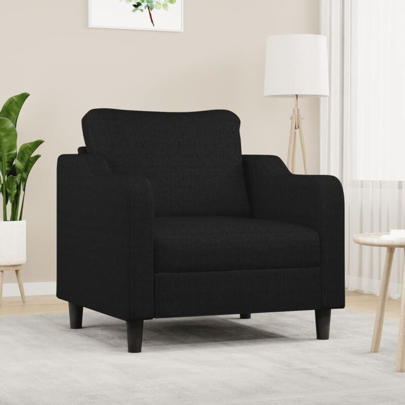 foto del prodotto vidaxl poltrona nera 60 cm in tessuto