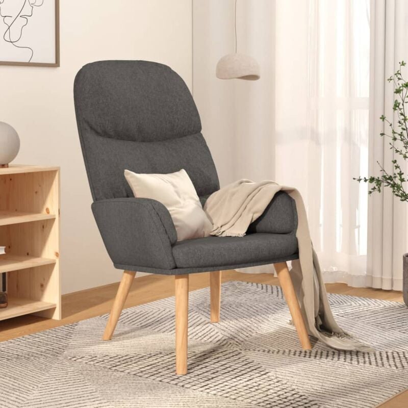 foto del prodotto vidaxl poltrona relax grigio chiaro in tessuto