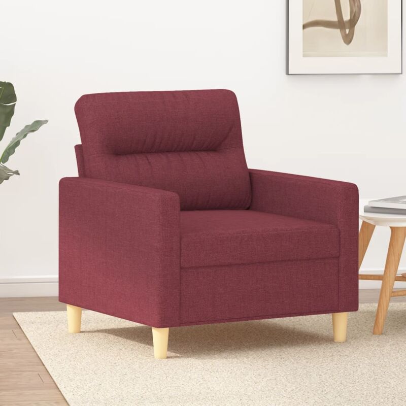 foto del prodotto vidaxl poltrona rosso vino 60 cm in tessuto 680538