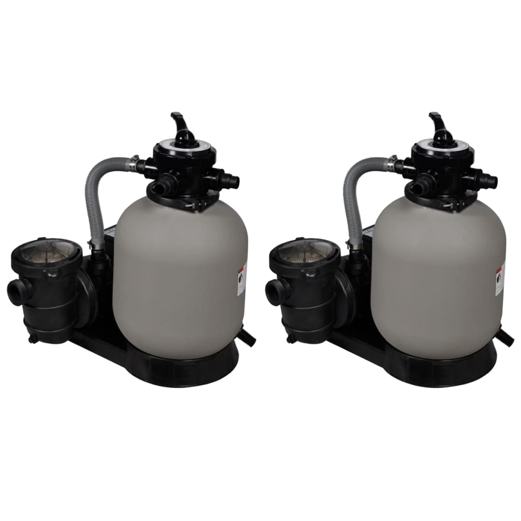 foto del prodotto vidaxl pompa con filtro a sabbia 2 pz 600 w 17000 l h