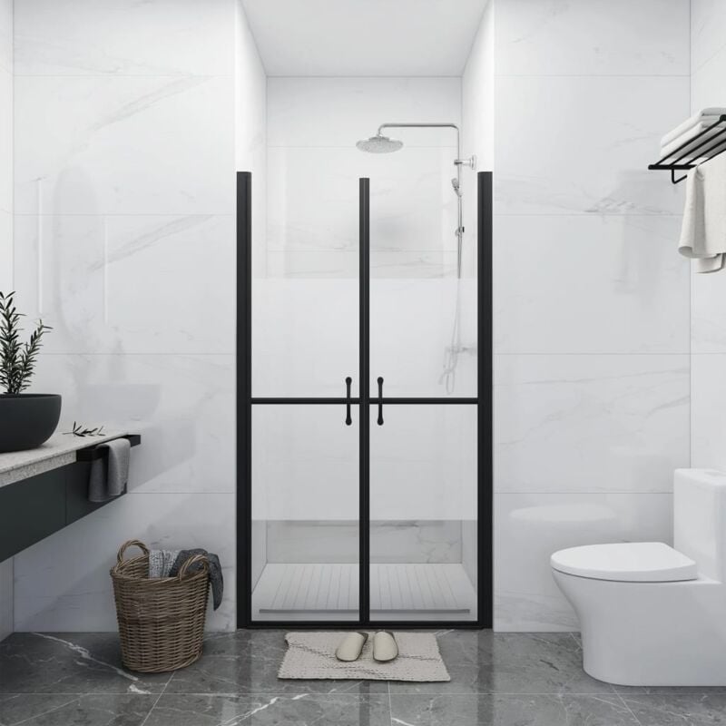 foto del prodotto vidaxl porta per doccia in esg semi satinato 93 96 x190 cm