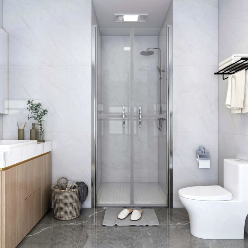 foto del prodotto vidaxl porta per doccia in esg trasparente maniglie moderne varie dimensioni dimensioni 101x190 cm