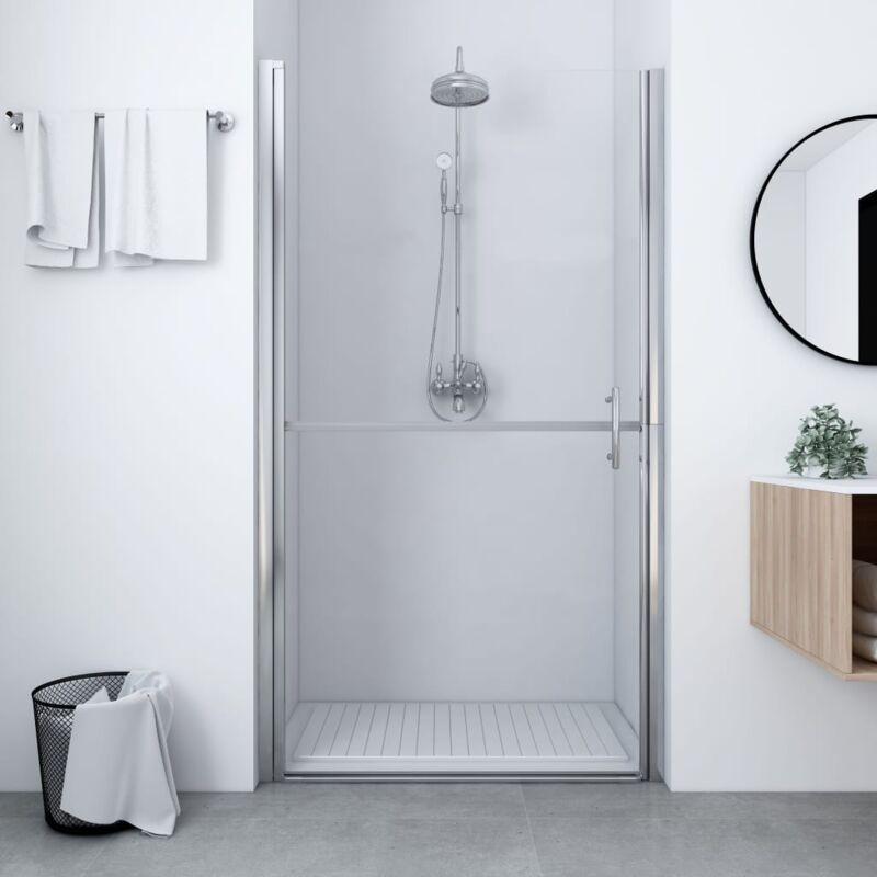 foto del prodotto vidaxl porta per doccia in vetro temperato impermeabile trasparente varie dimensioni dimensioni 81x195 cm